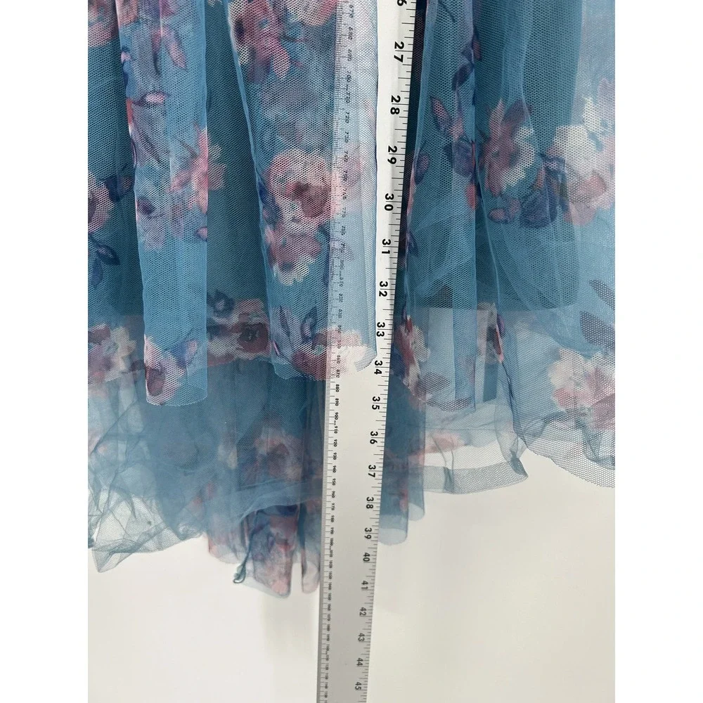 Lilt Dress Girls 16 Floral Sleeveless High Low Mesh Overlay Party Special Occasi